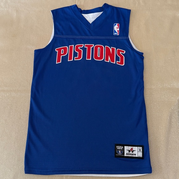 Detroit Pistons Wallace #30 reversible Basketball Jersey - Picture 1 of 7